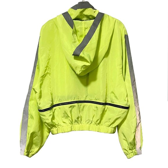 Neon Wind Jacket Sports Yoga Convertible Rain Jacket - Size M - Picture 6 of 7